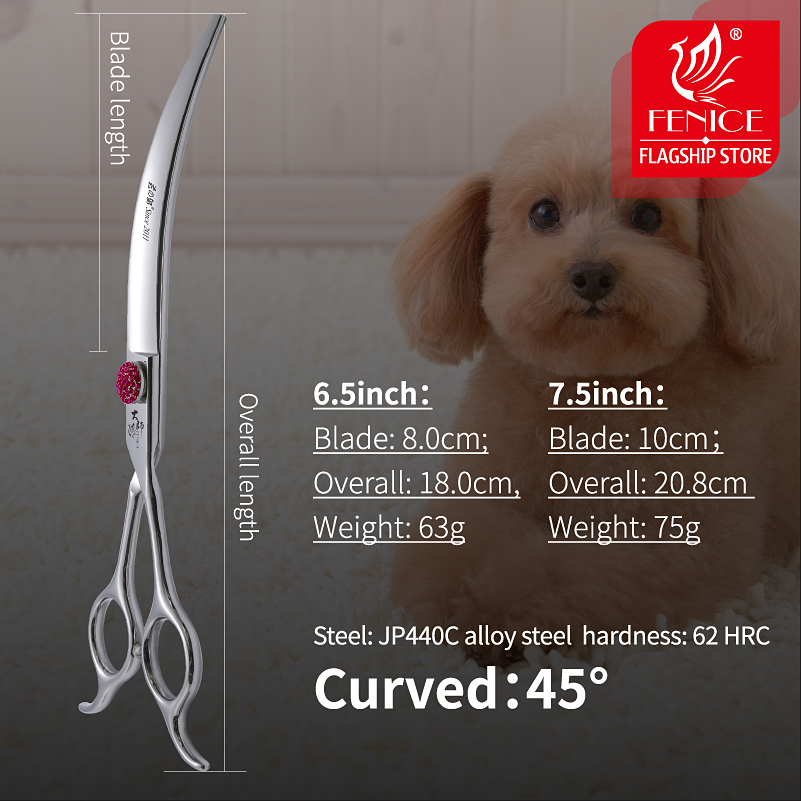 Fenice Pink Diamond Screw Pet  - огляд і ціна Grooming Scissors