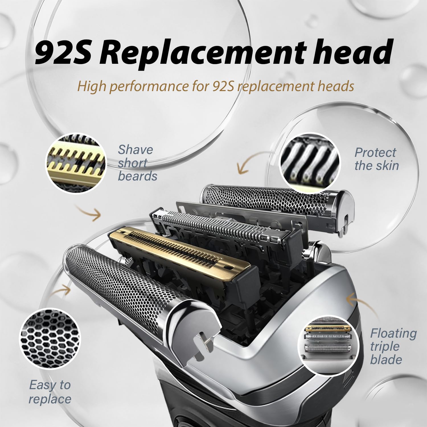 New 92S Replacement Foil Head  - огляд і ціна Electric Shaver Rotary