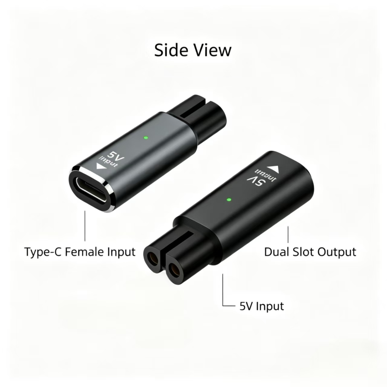 5V Type‑C Female to Dual Slot  - огляд і ціна Electric Shaver Rotary