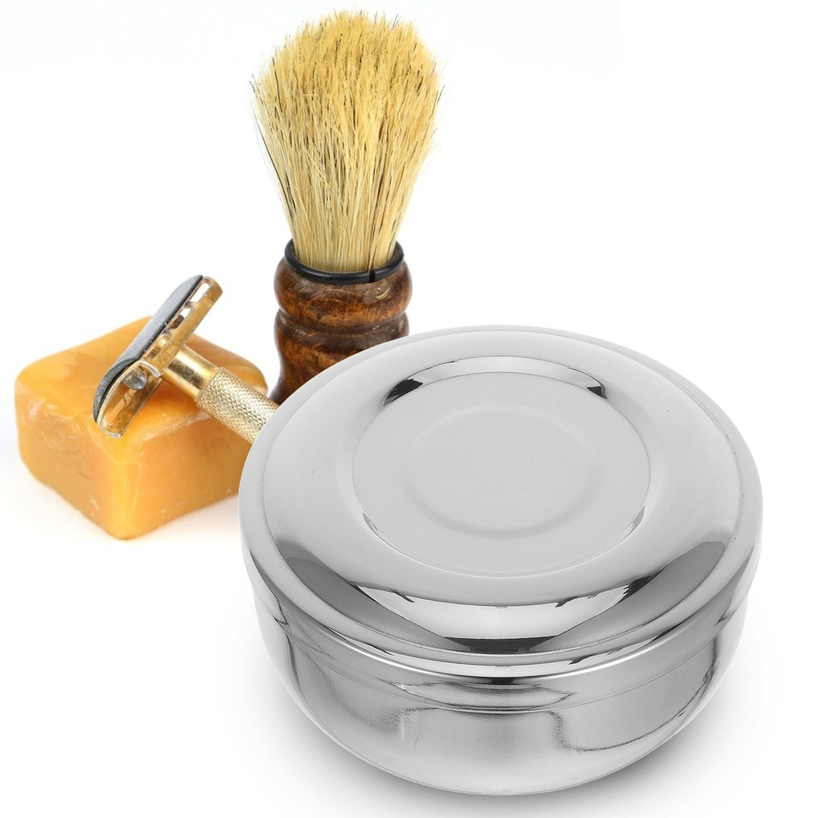 Metal Shaving Bowl with Lid Me - огляд і ціна Mens Grooming Travel Kit